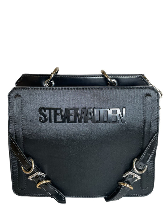 Bolso Steve Madden Negro con Hebillas